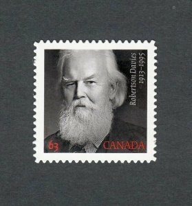 ROBERTSON DAVIES = FAMOUS AUTHOR = DIE CUT from BKLT Canada 2013 #2660i MNH