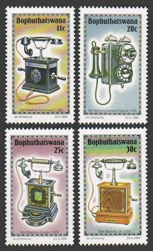 SA-Bophuthatswana 125-128,MNH.Michel 125-128. Telephones 1984.