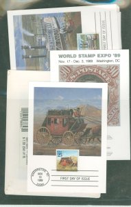 US  1989 Set of UPU covers, post office package