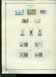 Collection, Bahamas Part B Scott Album Page, 1918/1996, Cat $80 Mint & Used