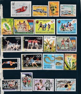 D393515 Niger Nice selection of VFU Used stamps