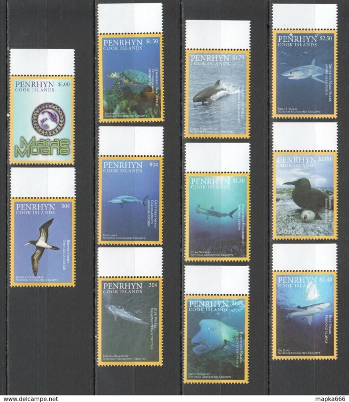 2016 Penrhyn National Geographic Fish Marine Life Birds Michel 27Euro ** Nw0015