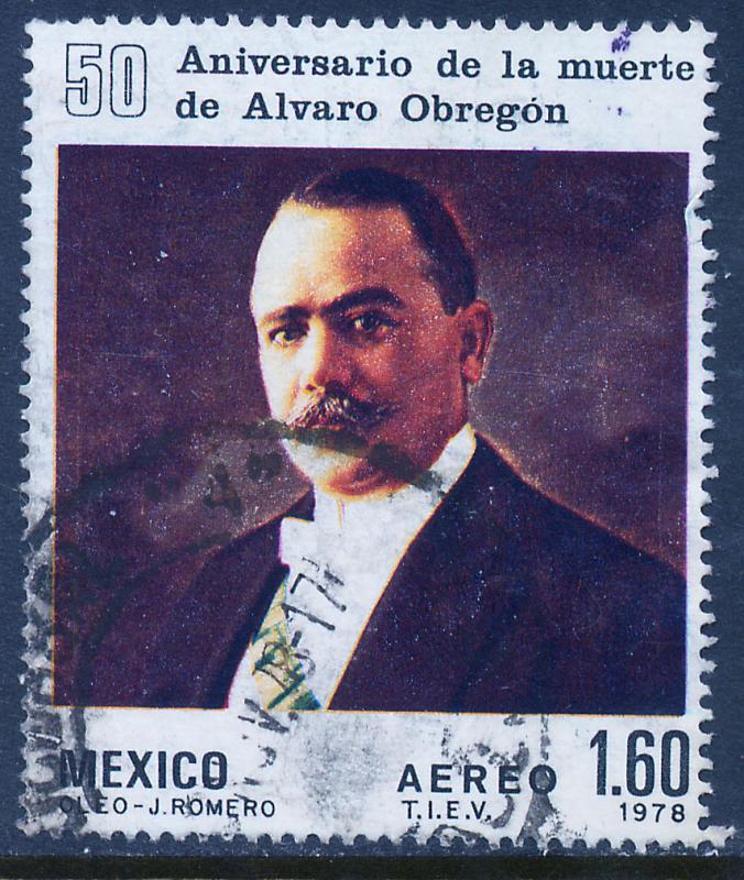 MEXICO C573 50th Anniv death of Pres A. Obregon Used (1117)