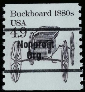 1985 4.9c Buckboard Wagon, Coil Scott 2124a Mint F/VF NH