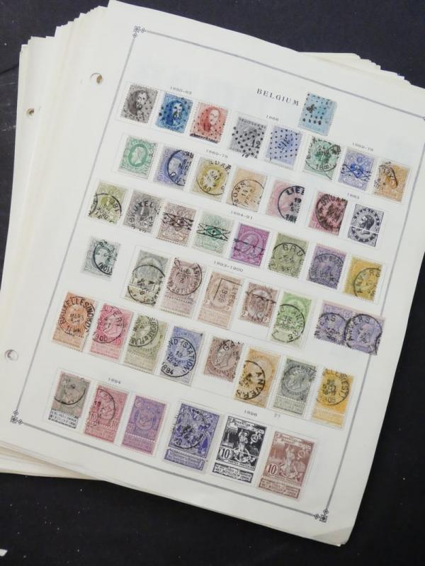 EDW1949SELL : BELGIUM Very clean Mint & Used collection on album pages Cat $2355