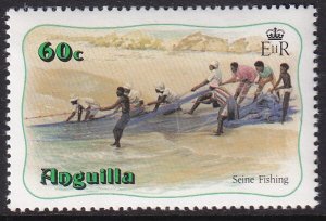 1982 Anguilla 60¢ issue Seine Fishing MNH Sc# 474 CV: $3.50