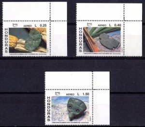 Honduras 1991 Sc#C830/C832 AMERICA UPAEP PRE-COLUMBIAN CULTURE Set (3) MNH