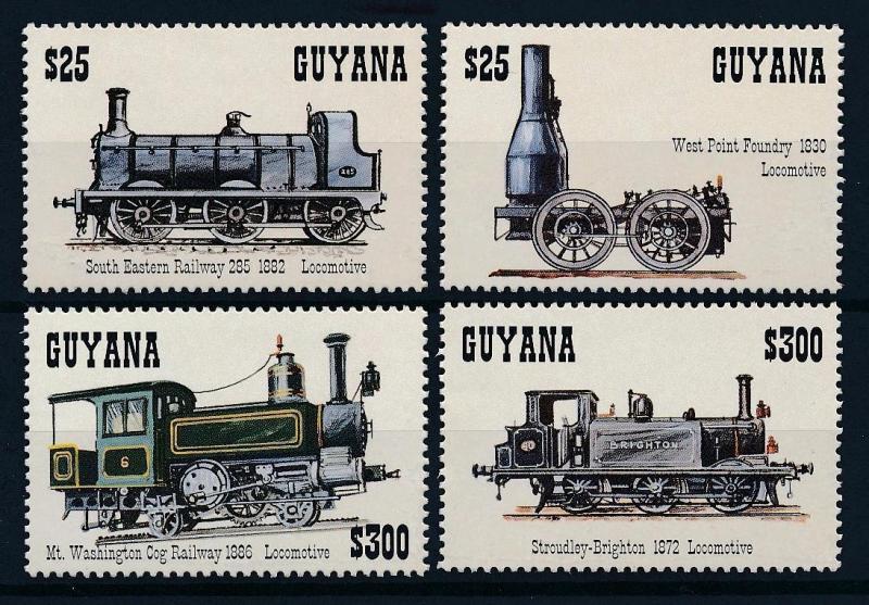 [62376] Guyana 1994 Railway Train Eisenbahn Chemin de Fer  MNH
