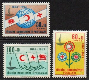 Turkey Sc #B95-B97 MNH
