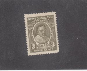 NEWFOUNDLAND # 89  VF OGLH  3cts    JOHN GUY BROWN OLIVE   CAT VAL $40