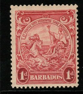 BARBADOS SG249 1939 1d SCARLET p13½x13 MTD MINT SLIGHTLY FADED