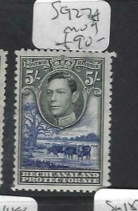 BECHUANALAND  (PP2802B)  KGVI  COW  5/-  SG 127A   MOG