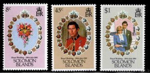 British Solomon Islands Scott 450-452 MH* set