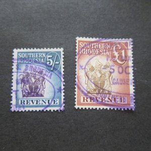 Southern Rhodesia 1952 Sc BCR32,38 FU