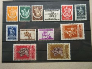 BELGIUM  Scott B332-B343  MINT NEVER HINGED  MNH  LotE  Cat $12.50 