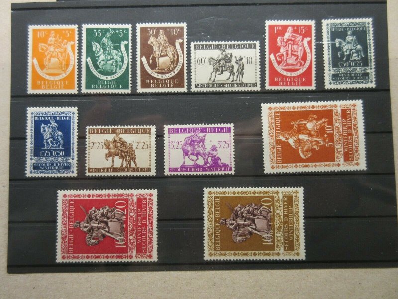 BELGIUM  Scott B332-B343  MINT NEVER HINGED  MNH  LotE  Cat $12.50 