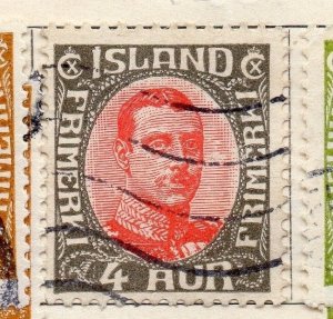 Iceland 1920 Early Issue Fine Used 4a. 090681