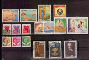 PANAMA MNH STAMPS HEALTH BREAST SCOUT GIRLS SPORTS UPAE CYCLING BASKETBALL TENIS