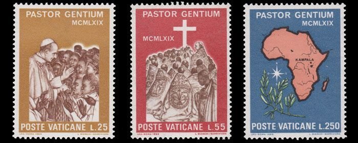 VATICAN CITY 1969 SCOTT # 473 - 475. MINT