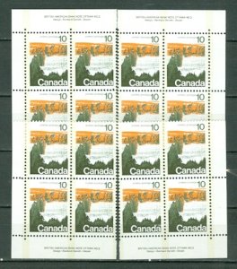 CANADA 1974 FOREST #594v   PL 2 CORNERS SET MNH...$22.00