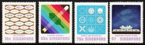 SINGAPORE SC#288-291 SINGAPORE SCIENCE CENTRE (1977) MNH