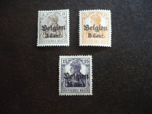 Stamps - Belgium - Scott# N12,N13,N16 - Mint Hinged Partial Set of 3 Stamps