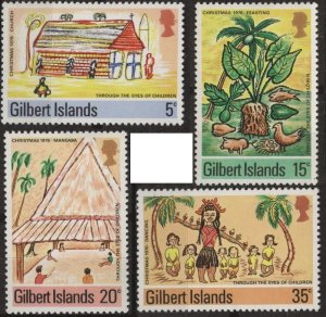 Gilbert Islands 285-288 (mlh set of 4) Christmas: children’s drawings (1970)