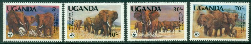 Uganda 1983 WWF Elephants MUH