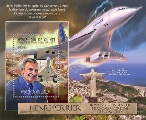 GUINEA - 2012 - Henri Perrier - Perf Souv Sheet - Mint Never Hinged