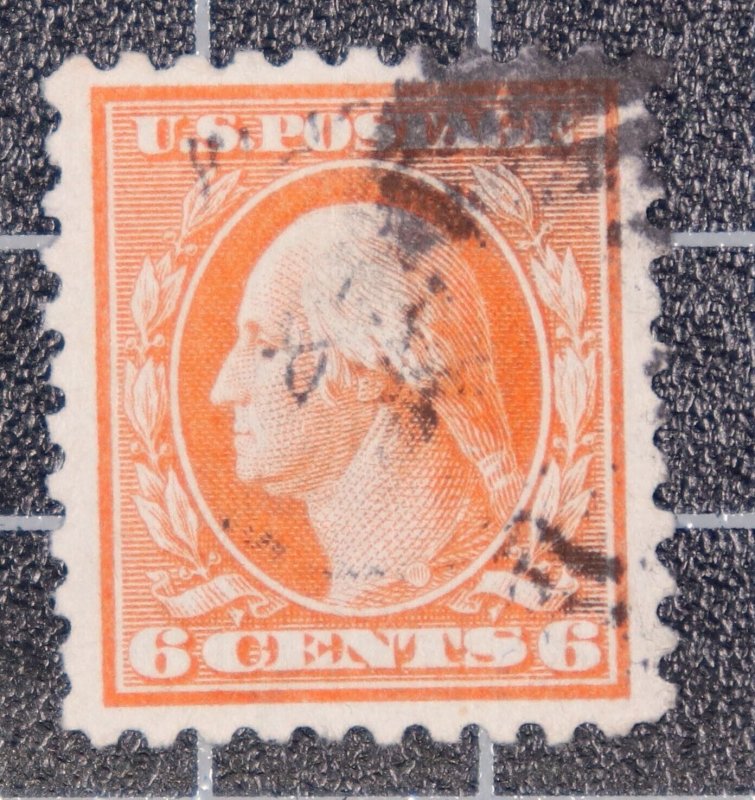 Scott 468 6 Cents Washington Used Nice Stamp SCV $8.00 