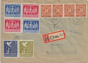 1948 Grobsen-Mulde to Zwickou, Germany Registered (59852)