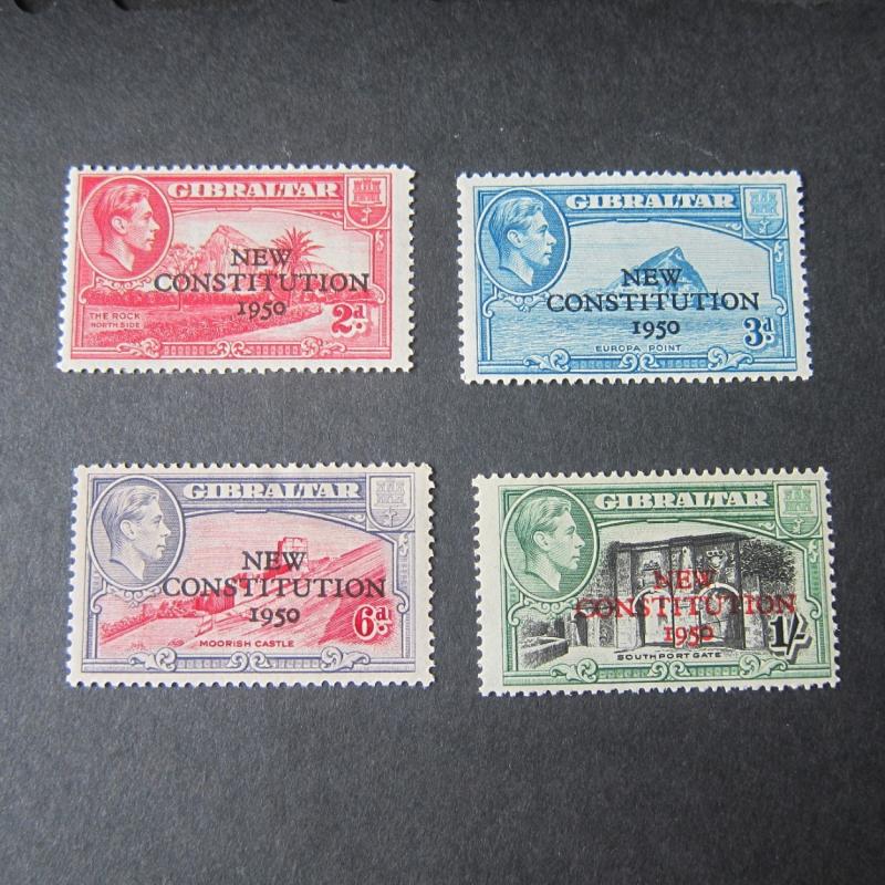 Gibraltar Sc 127-130 KGVI set MH/MNH