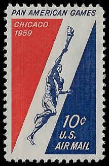 U.S. #C56 Unused NG; 10c Pan Am Games (1959) (2)