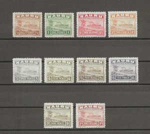 NAURU 1937/48 SG 26b/36b MINT Cat £86.50