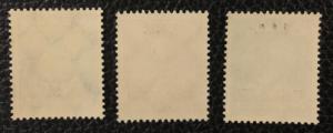 (BJ Stamps) GERMANY, #363-365, 1927 set of 3, FVF, OG, MNH. CV $187.50