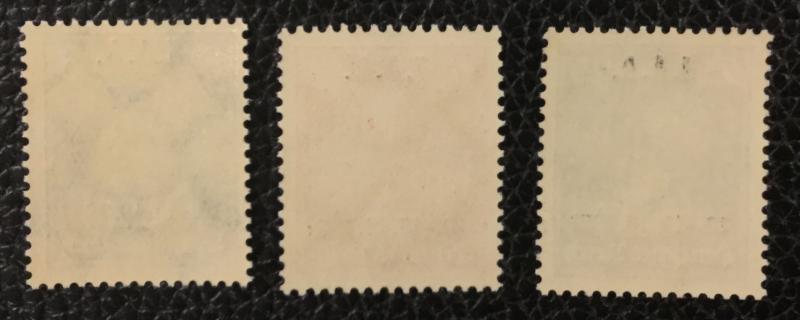 (BJ Stamps) GERMANY, #363-365, 1927 set of 3, FVF, OG, MNH. CV $187.50