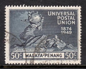 Malaya (Penang) - Scott #26 - Used - Hinge bump, pencil/rev. - SCV $4.00