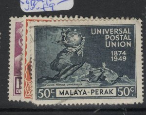 Malaya Perak SG 124, 126-7 VFU (4feh) 