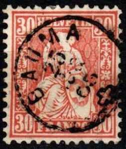 Switzerland #46 F-VF Used  CV $47.50 (X4011)