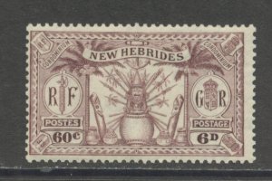 New Hebrides - British 22 MH cgs