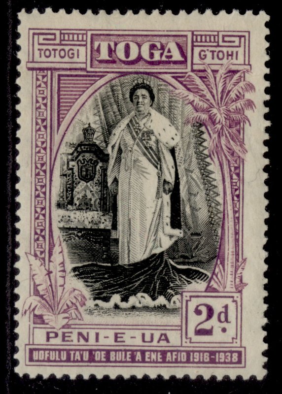 TONGA GVI SG72, 2d black & purple, M MINT. Cat £16.