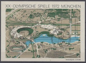 Germany 1972 Sc#B489 Mi#SS 7 Cancel Bonn used (BU1777)