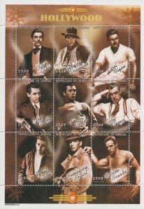 Hollywood Stars Stamps Senegal 1999 MNH Clark Gable James Dean Brando 9v M/S II