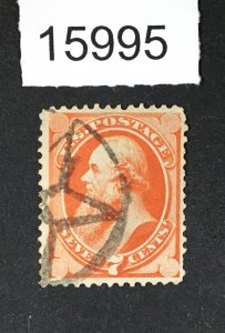 MOMEN: US STAMPS # 160 NYFM USED $90+ LOT #15995