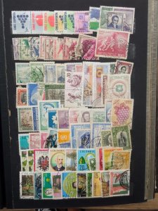 Extensive Collection of +3000 Latin American used Stamps in stockbook variety