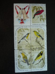 Stamps - Cuba - Scott#1029a, 1034a, 1039a - Set of 3 MNH Blocks of 5 stamps +1f