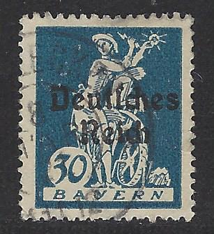 German States Bavaria Scott # 260, used