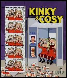 HERRICKSTAMP NEW ISSUES BELGIUM Sc.# 2830 Kinky & Cosy Cartoon Sheetlet