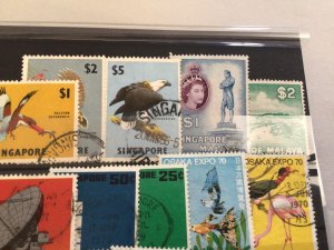 Singapore vintage  mounted mint or used stamps Ref 66448 