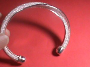 CHINA-BEAUTIFULTWIST NET HOLLOW STYLE BANGLE BRACELET IDEAL FOR GIFT . PLEASE WA